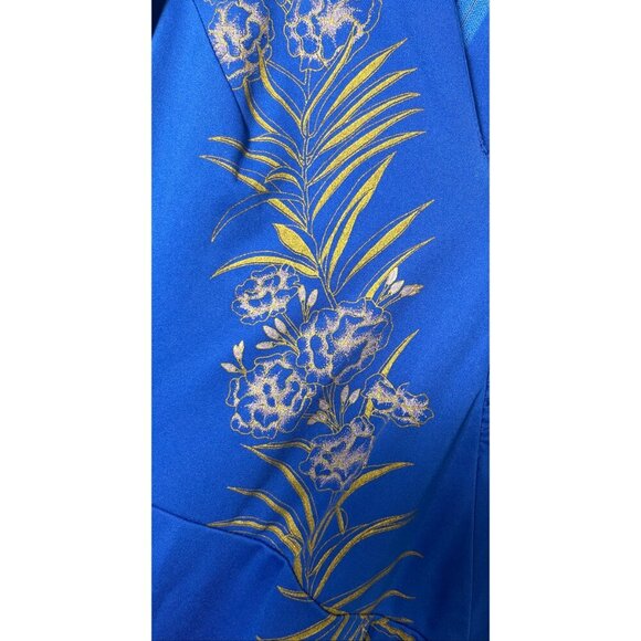 SHAHEEN 50'S 60'S HAWAIIAN FLORAL PAINT DRESS 6 - Picture 4 of 10